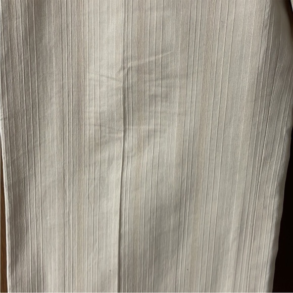 size 10 cream color Ann Taylor cropped dress pants - Picture 3 of 9